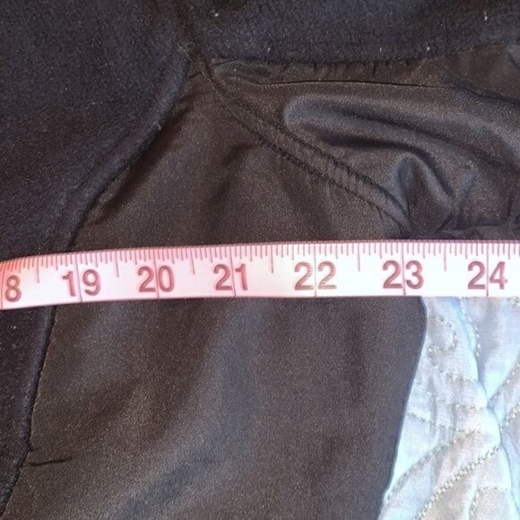 Snozu Womens Black Hooded Fleece Jacket Size 1X With Full Zip Closure & Pink Zip - Picture 10 of 11